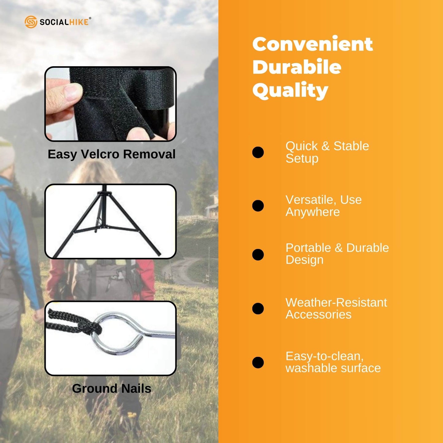 120” Portable Movie Projector Screen - Outdoor Indoor 16:9 4K Tripod Stand Case