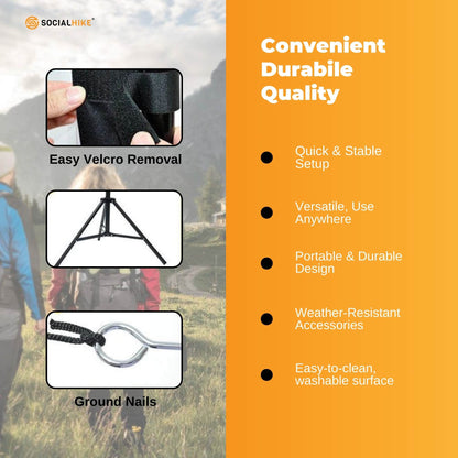 120” Portable Movie Projector Screen - Outdoor Indoor 16:9 4K Tripod Stand Case