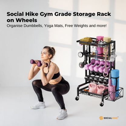 Gym Equipment Storage Rack on Wheels - Factory Direct Shop