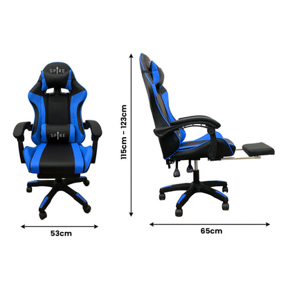 Intex Gaming Chair Spire Zinc Blue- Black