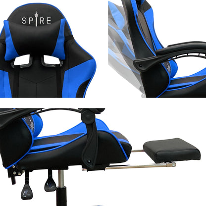 Intex Gaming Chair Spire Zinc Blue- Black