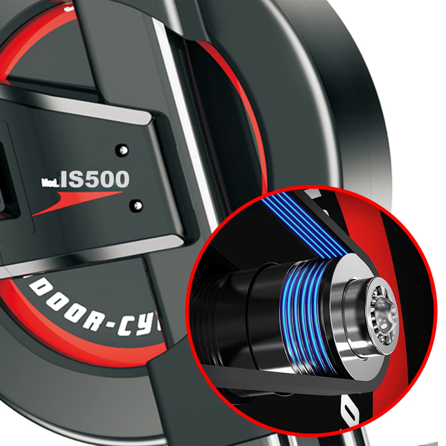 Powertrain Spin Bike IS-500 Heavy-Duty Exercise  Electroplated 