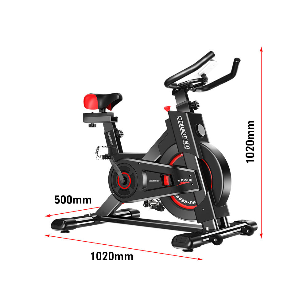 Powertrain Spin Bike IS-500 Heavy-Duty Exercise  Electroplated 