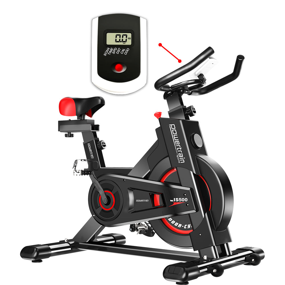 Powertrain Spin Bike IS-500 Heavy-Duty Exercise  Electroplated 