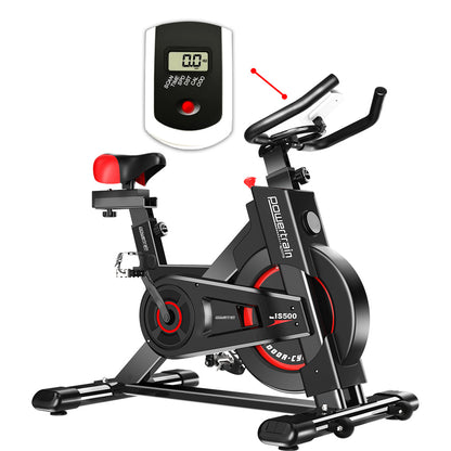 Powertrain Spin Bike IS-500 Heavy-Duty Exercise  Electroplated 