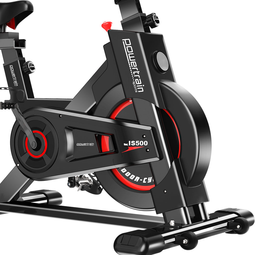Powertrain Spin Bike IS-500 Heavy-Duty Exercise  Electroplated 