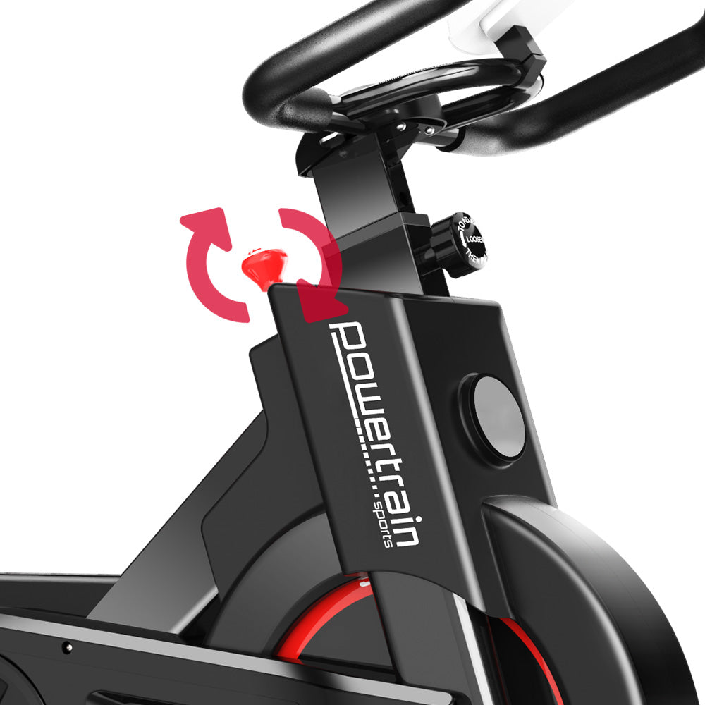 Powertrain Spin Bike IS-500 Heavy-Duty Exercise  Electroplated 