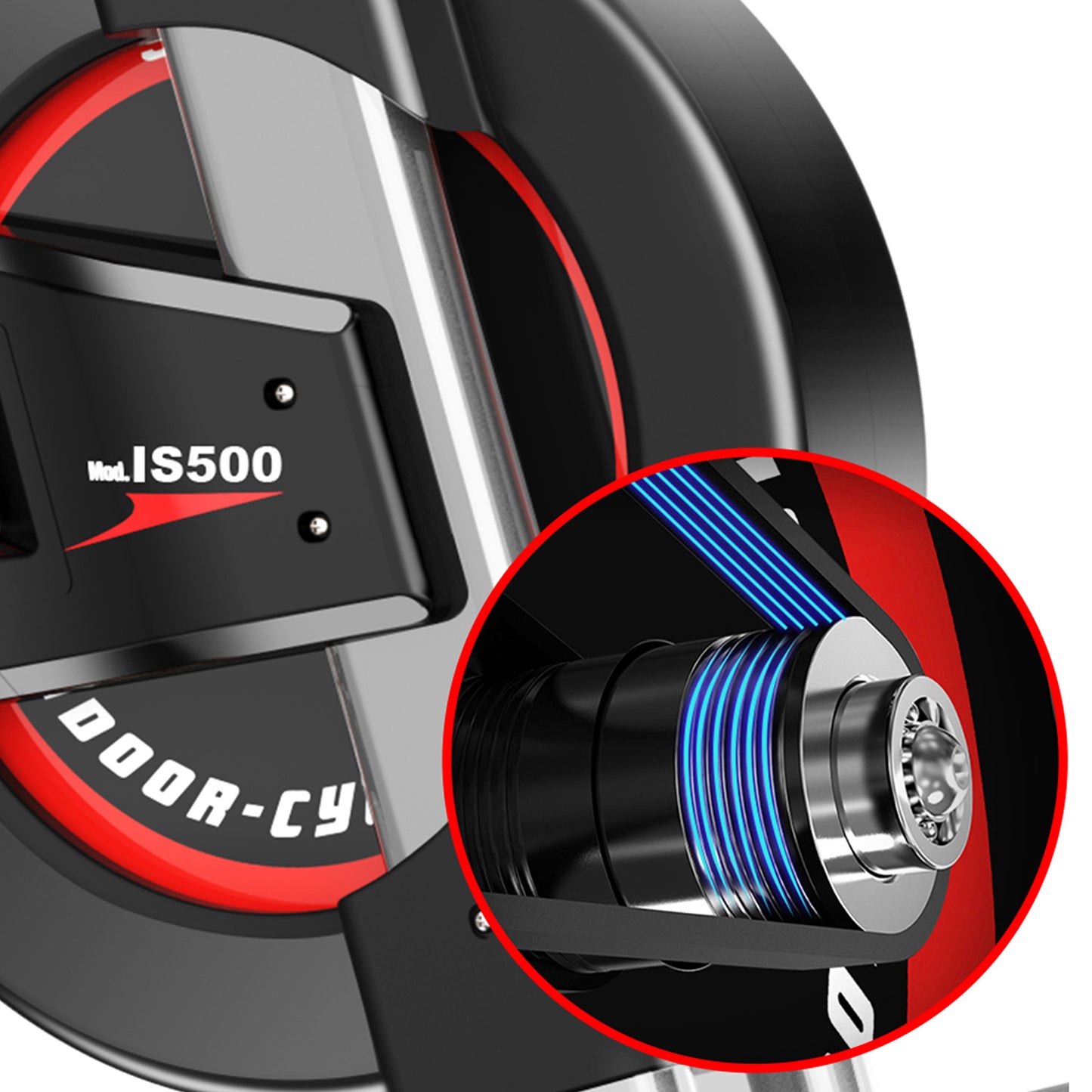 Powertrain Spin Bike IS-500 Heavy-Duty Exercise Electroplated 