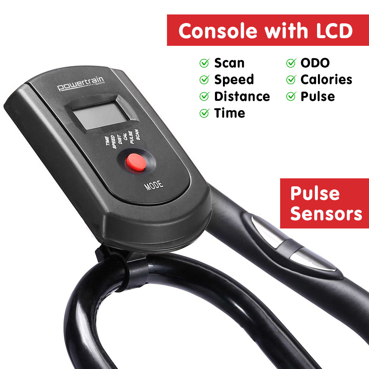 Powertrain  Spin Bike RX-600 Cardio Cycle - Red