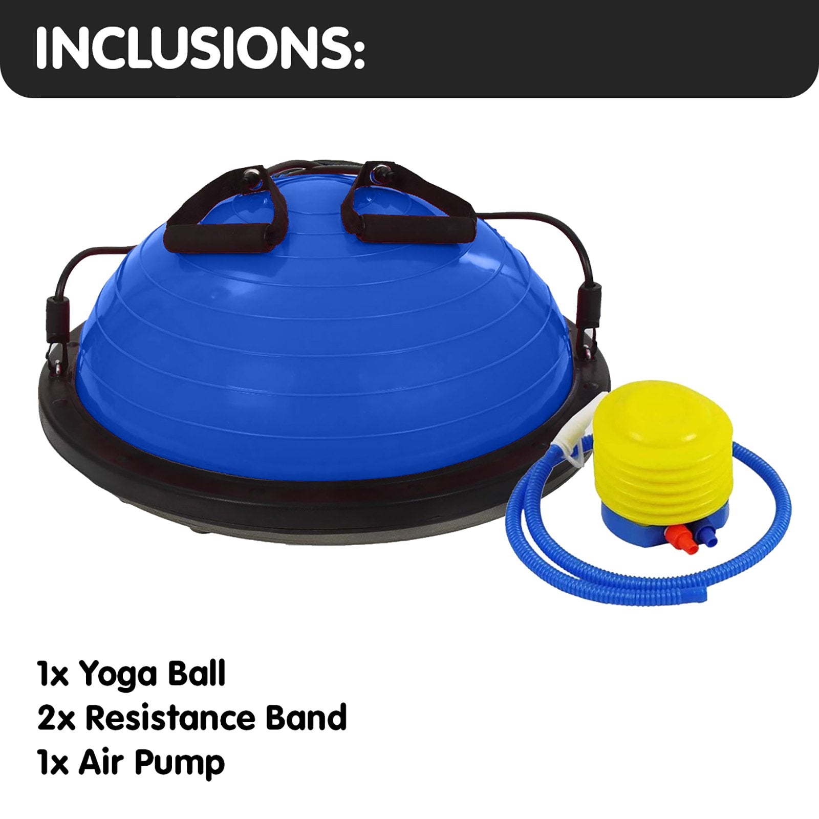 Powertrain Fitness Yoga Ball Home Gym Workout Balance Trainer Blue

Enhance your at-home fitness routine with the Powertrain Fitness Balance Trainer in Blue. This versatile Yoga Ball helps improve balance, strengthen core muscles, and engage stabilizing muscles. Perfect for a variety of exercises, this trainer is a must-have for any fitness enthusiast.