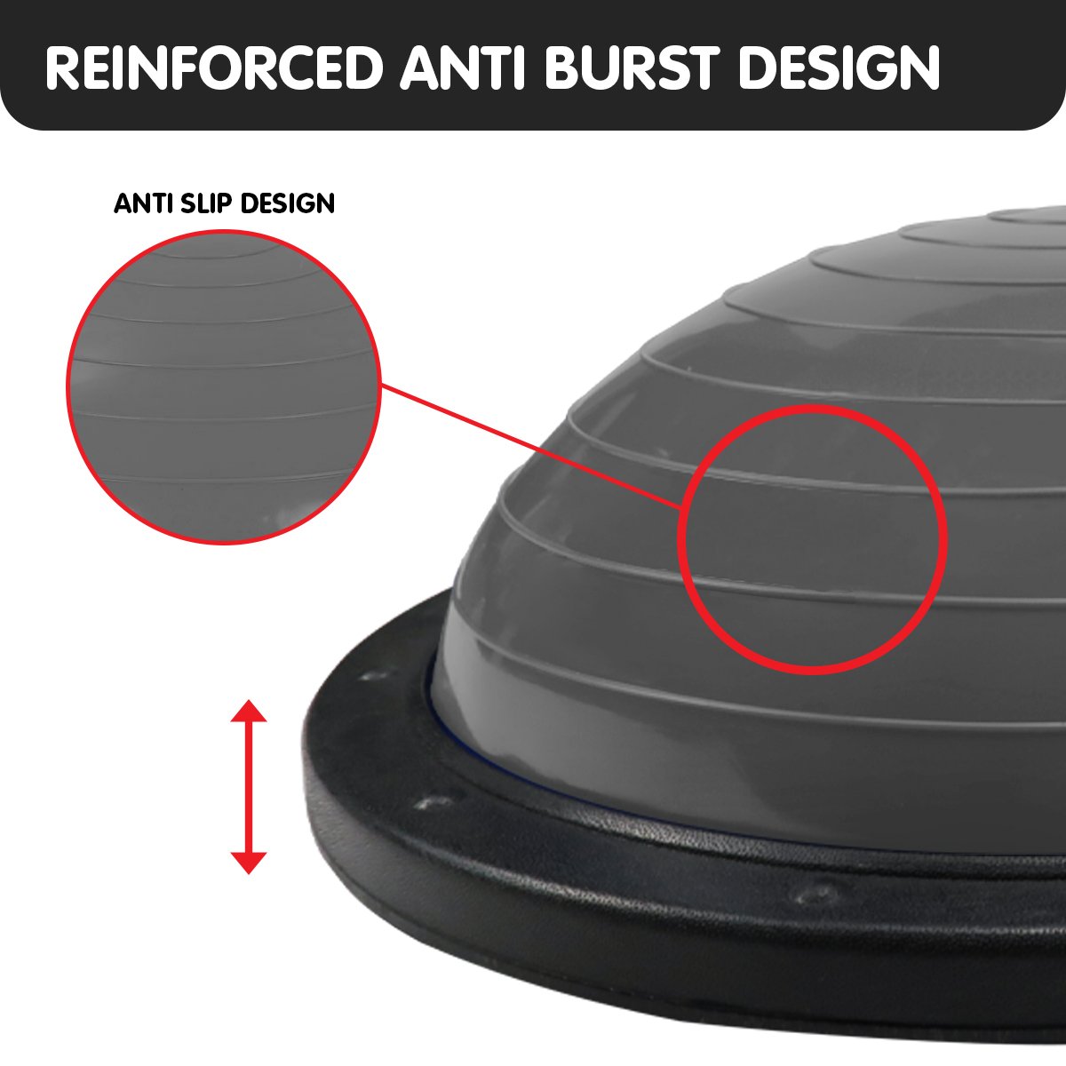 Powertrain Fitness Yoga Ball Home Gym Workout Balance Trainer Grey

This Powertrain Fitness Yoga Ball is an essential tool for any home gym workout, providing balance and stability to help enhance your yoga practice and other exercises. With its sleek grey design and durable materials, this balance trainer is perfect for improving your fitness goals.