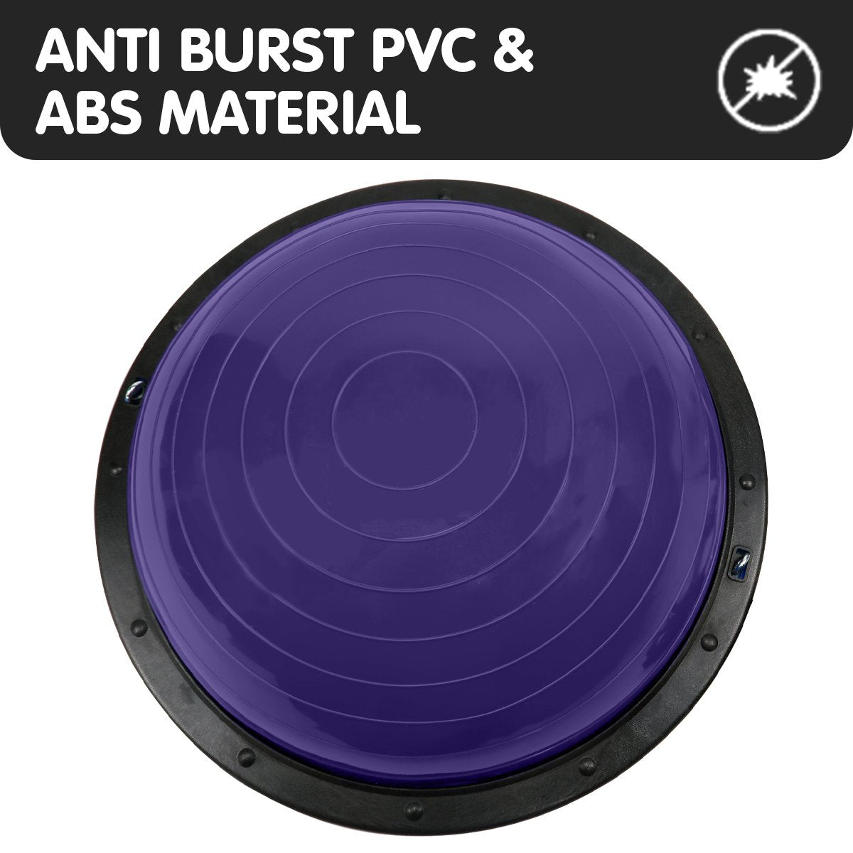 Powertrain Fitness Yoga Ball Home Gym Workout Balance Trainer-Purple

This Powertrain Fitness Balance Trainer in purple provides a versatile and effective option for home gym workouts. With the added element of balance training, you can engage your core, improve stability, and enhance overall performance. Made for various levels of fitness, it's a cost-effective choice for a well-rounded workout.