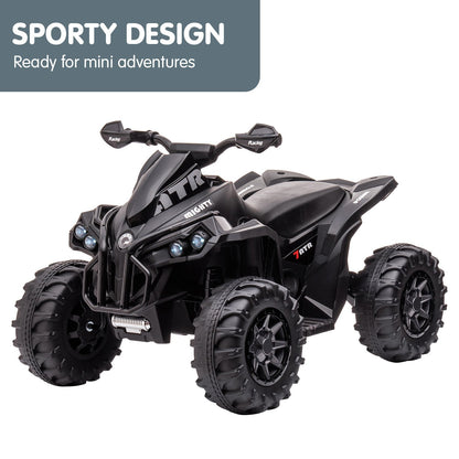 Black toy ATV with 'X-Treme' branding on a white background