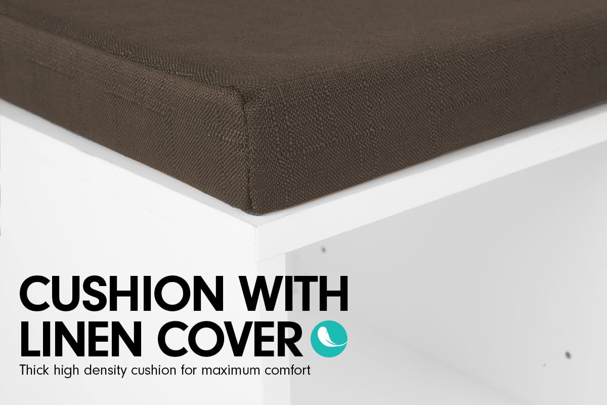 Sarantino Shoe Rack Cabinet - 104 X 30 X 45 - White