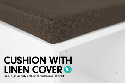 Sarantino Shoe Rack Cabinet - 104 X 30 X 45 - White