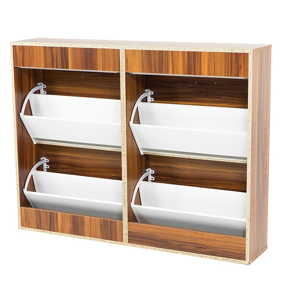 Sarantino 24 Pairs Shoe Cabinet Rack Storage