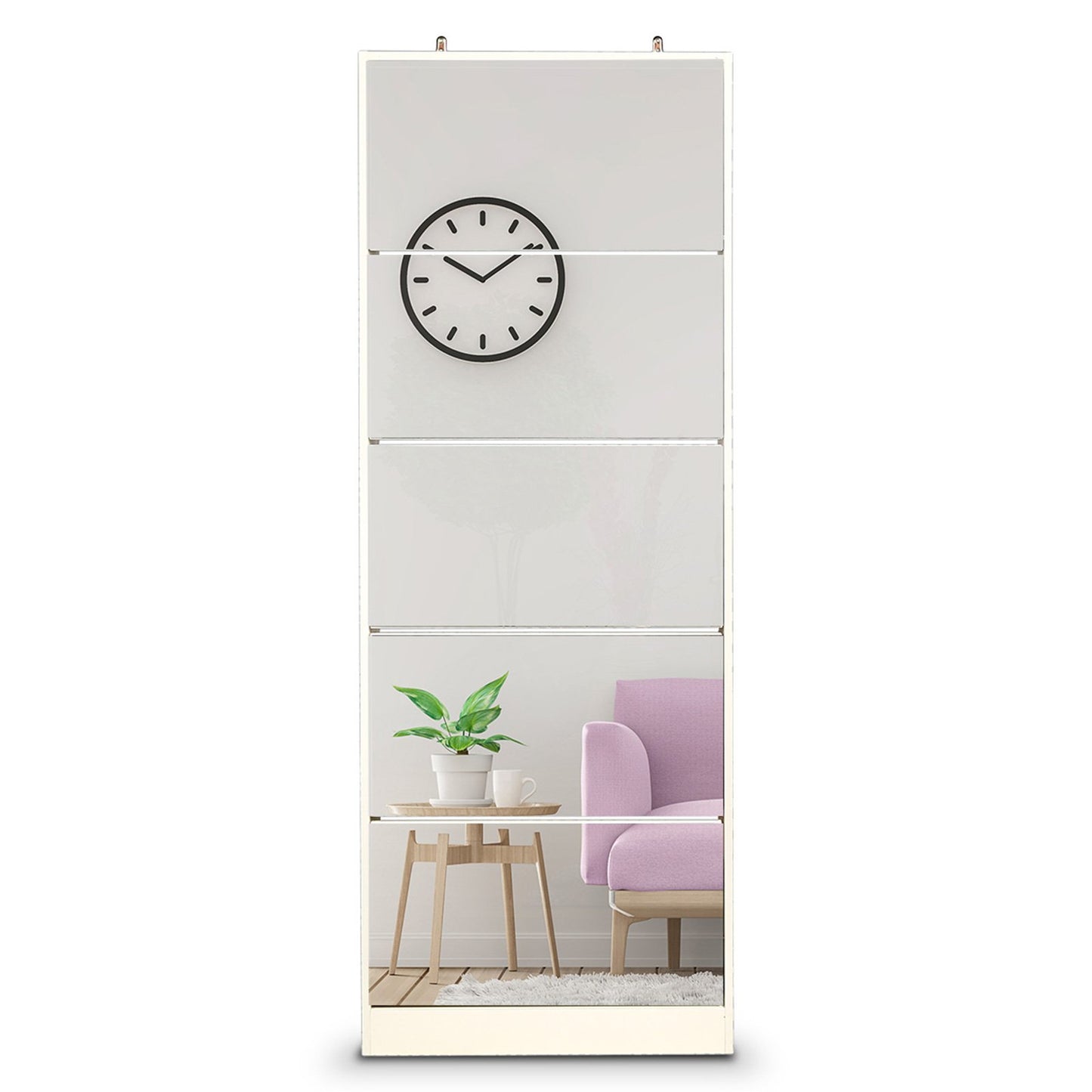 Sarantino Shoe Cabinet Rack Storage 5 Drawers 170 X 63 X 17cm