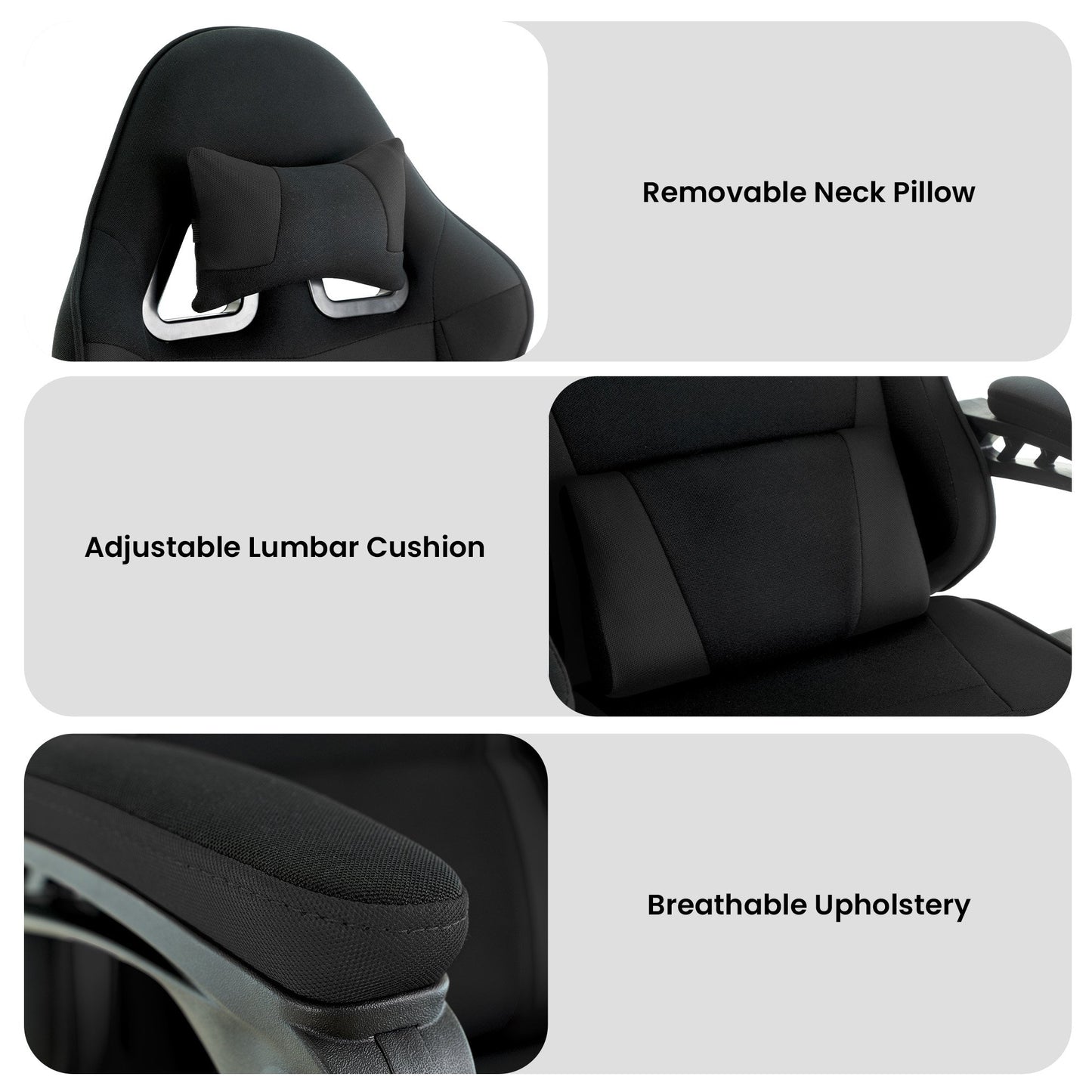 Sarantino Gaming Chair Kids - Black