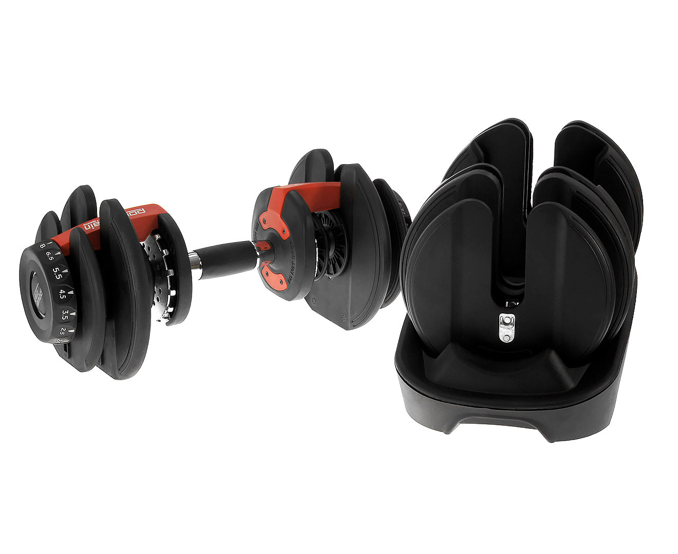 Powertrain Adjustable Dumbbells Set 2x 24kg -48kg with Stand