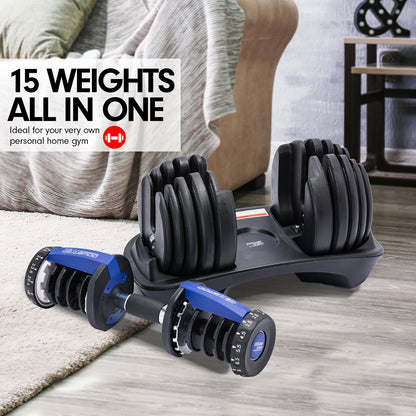 Powertrain Dumbbell Set Adjustable-2x 24kg