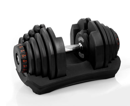 Powertrain 2x 40kg Powertrain Adjustable Dumbbells with Stand - Factory Direct Shop