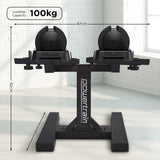 Powertrain GEN2 Pro Adjustable Dumbbells Set - 2 x 25kg (50kg) with Stand