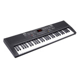 Karrera 61-key Electronic Led Keyboard 75cm Portable Piano In Black With Microphone Input, Headphone Output, 255 Timbres & Rhythms