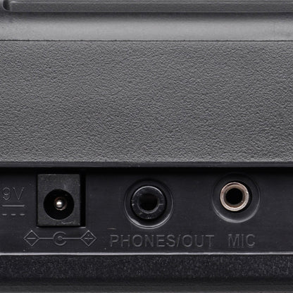 Karrera 61-key Electronic Led Keyboard 75cm Portable Piano In Black With Microphone Input, Headphone Output, 255 Timbres & Rhythms