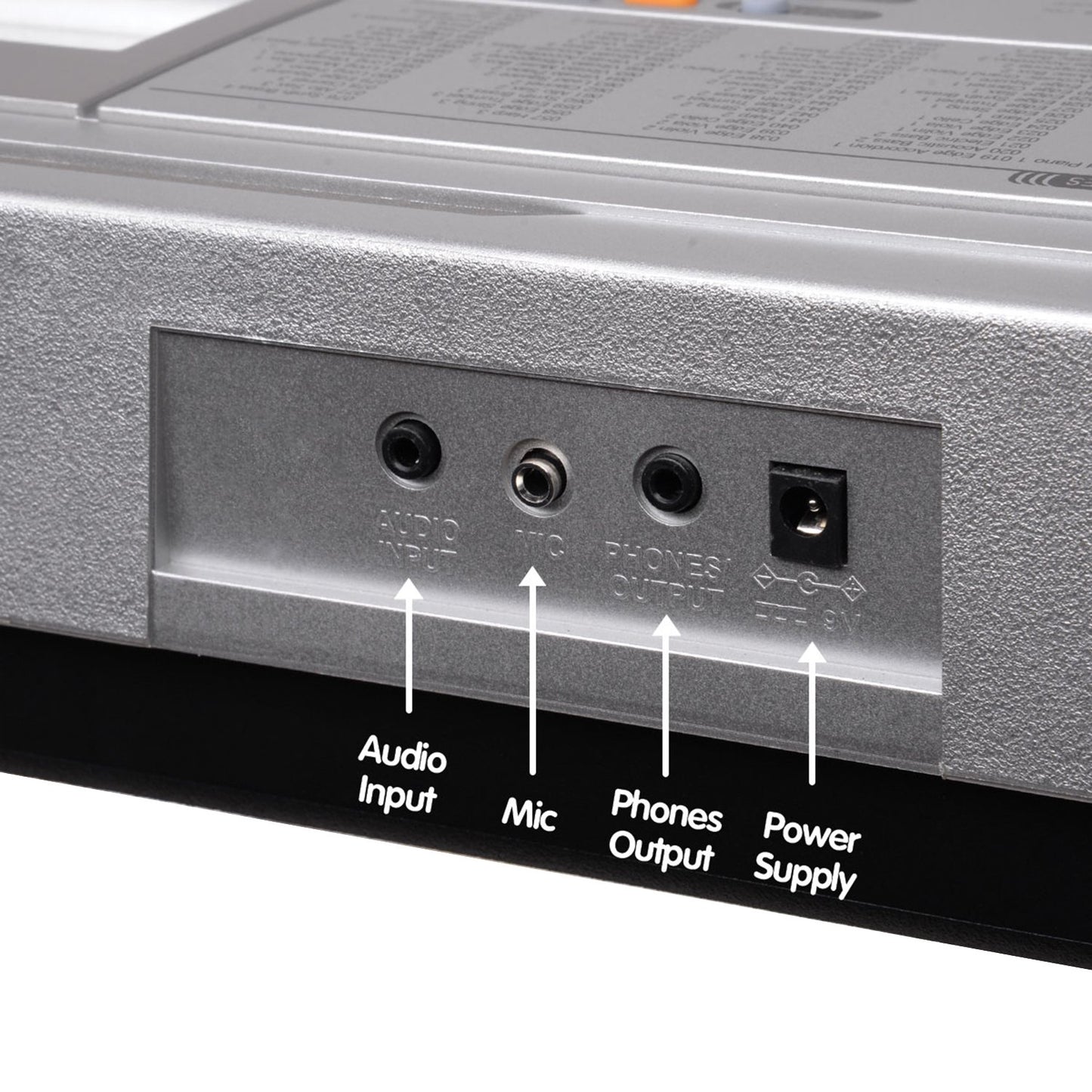 Karrera 61 Keys Electronic Keyboard Teaching Piano with Electric Stand in Silver CHJ-61