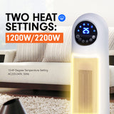 Pronti Electric Tower Heater Remote Control 2200W - White