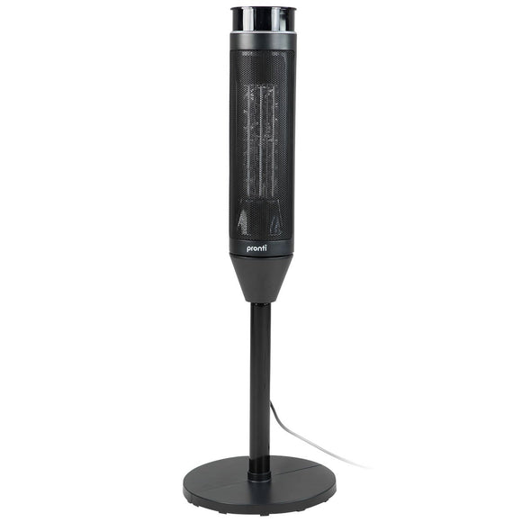 Pronti Electric Tower Heater Ceramic Portable Remote 2000W - Black