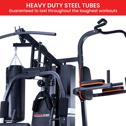 Powertrain Multi Station Home Gym 150lbs Weights Punching Bag

Get a complete workout with the Powertrain Multi Station Home Gym. With 150lbs of weights and a punching bag, you can strengthen and tone your entire body while improving your boxing skills. This all-in-one gym is perfect for any fitness level.