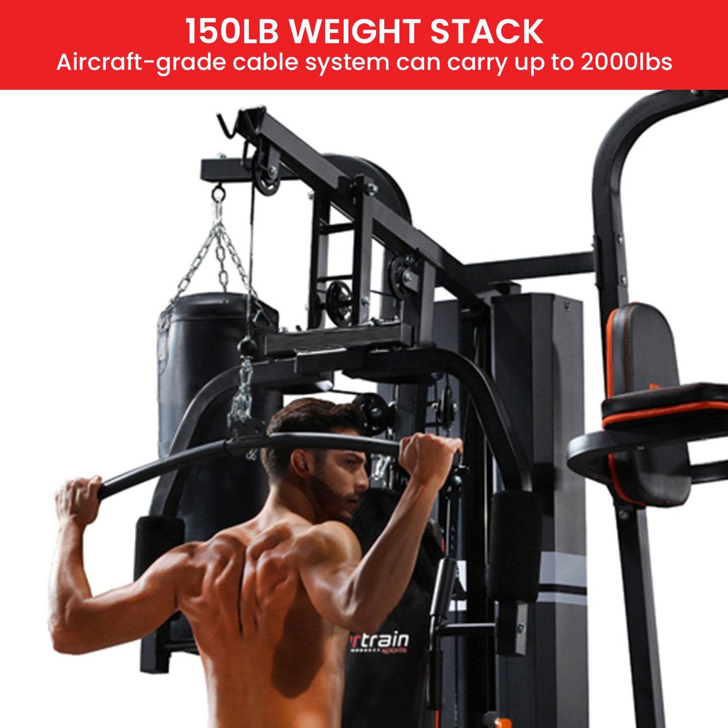 Powertrain Multi Station Home Gym 150lbs Weights Punching Bag

Get a complete workout with the Powertrain Multi Station Home Gym. With 150lbs of weights and a punching bag, you can strengthen and tone your entire body while improving your boxing skills. This all-in-one gym is perfect for any fitness level.