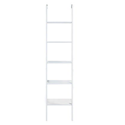 Sarantino Amelia 5-Tier Ladder Shelf in White