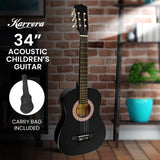 Karrera 34in Acoustic Children Wooden Guitar - Black