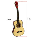 Karrera Childrens Guitar  Wooden 34in Acoustic - Natural