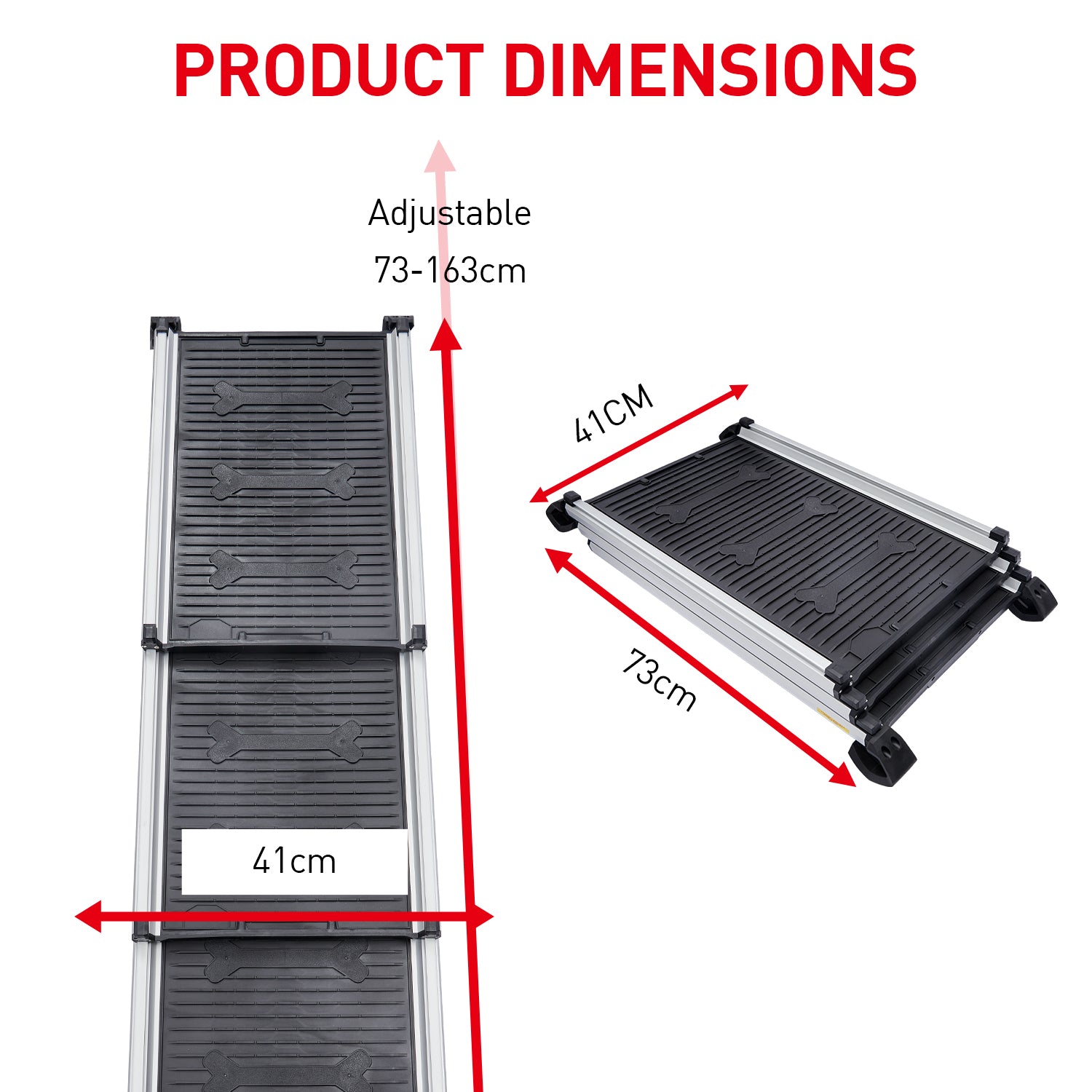 Furtastic Heavy - Duty Aluminium Telescopic Dog Pet Ramp - Factory Direct Shop