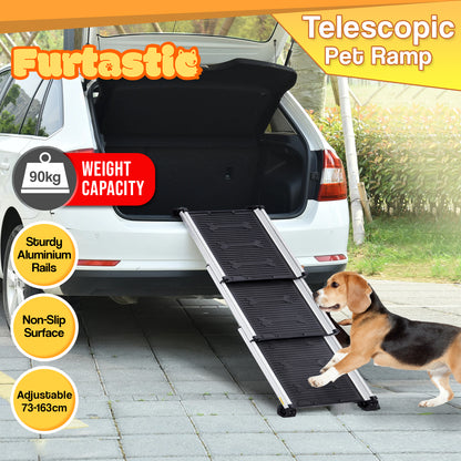 Furtastic Heavy - Duty Aluminium Telescopic Dog Pet Ramp - Factory Direct Shop