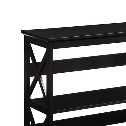 Sarantino Lucas 3-Tier Bookshelf Display Rack in Black