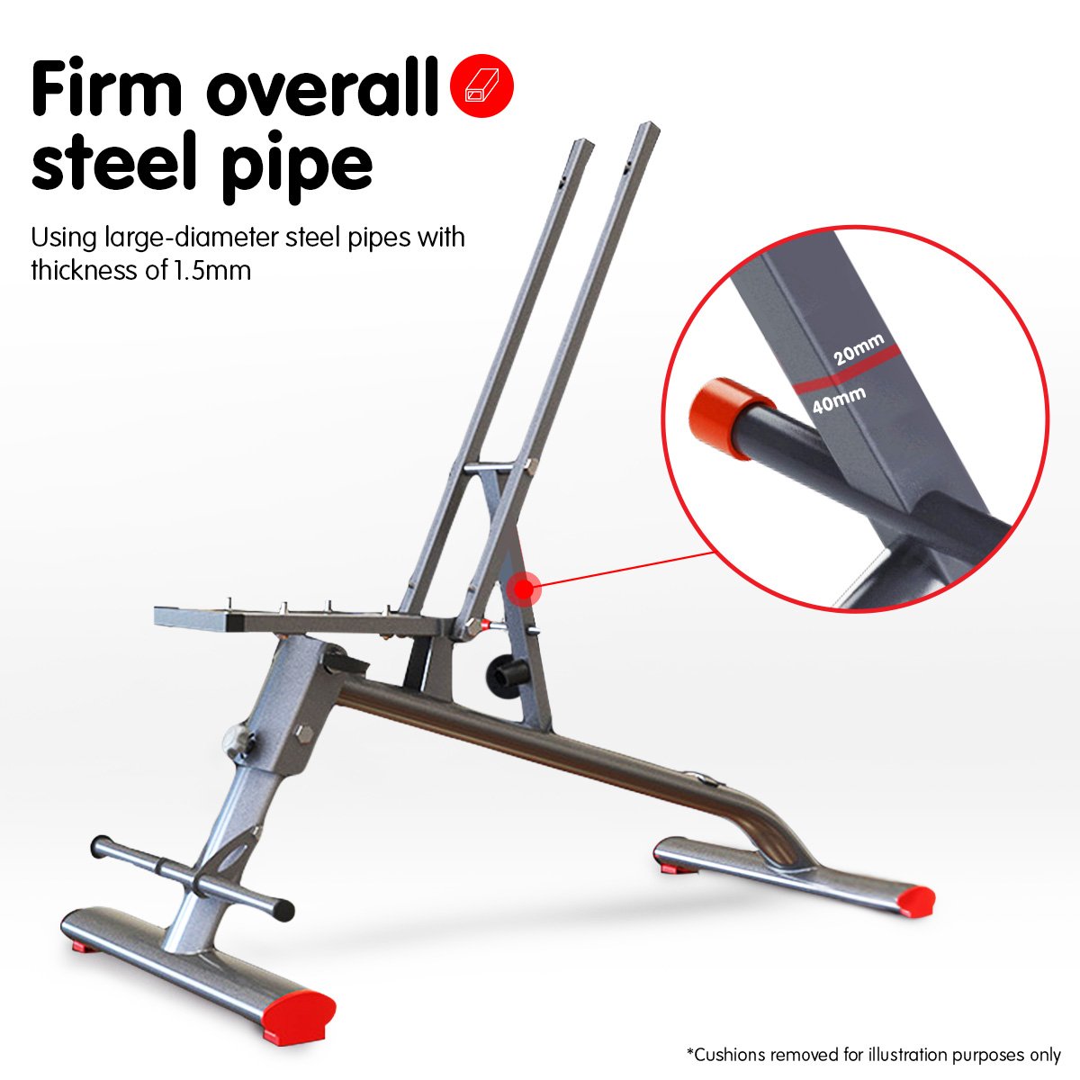 Powertrain Weight Bench Adjustable FID-250KG