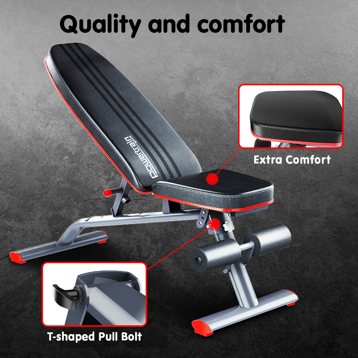 Powertrain Weight Bench Adjustable FID-250KG
