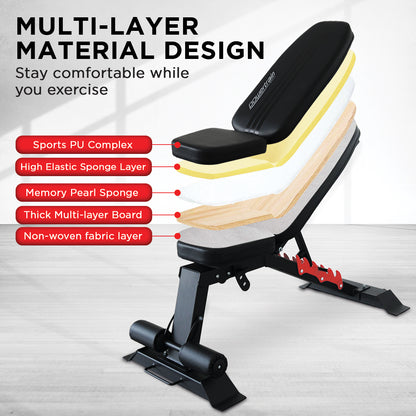 Powertrain Weight Bench Adjustable-220kg