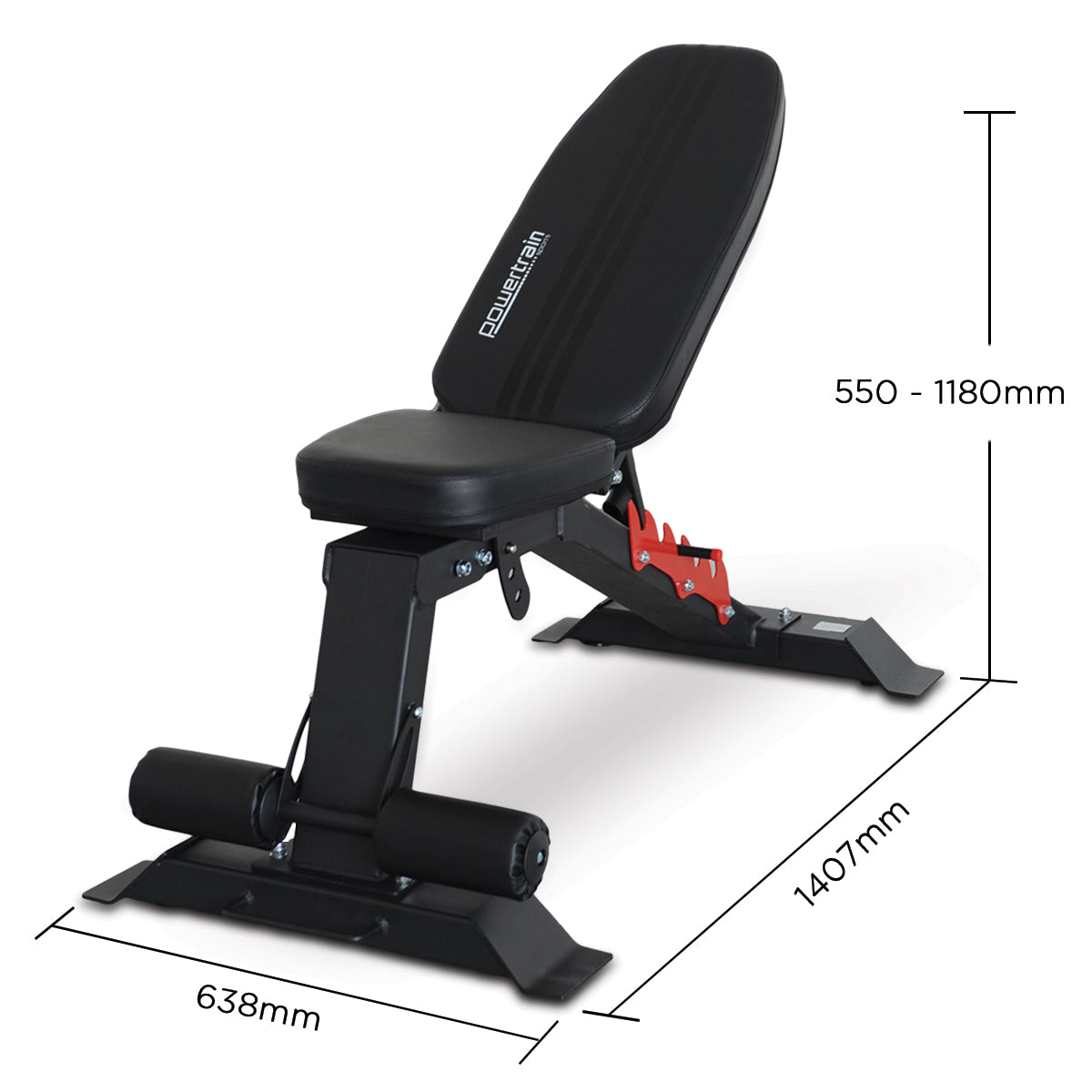 Powertrain Weight Bench Adjustable-220kg
