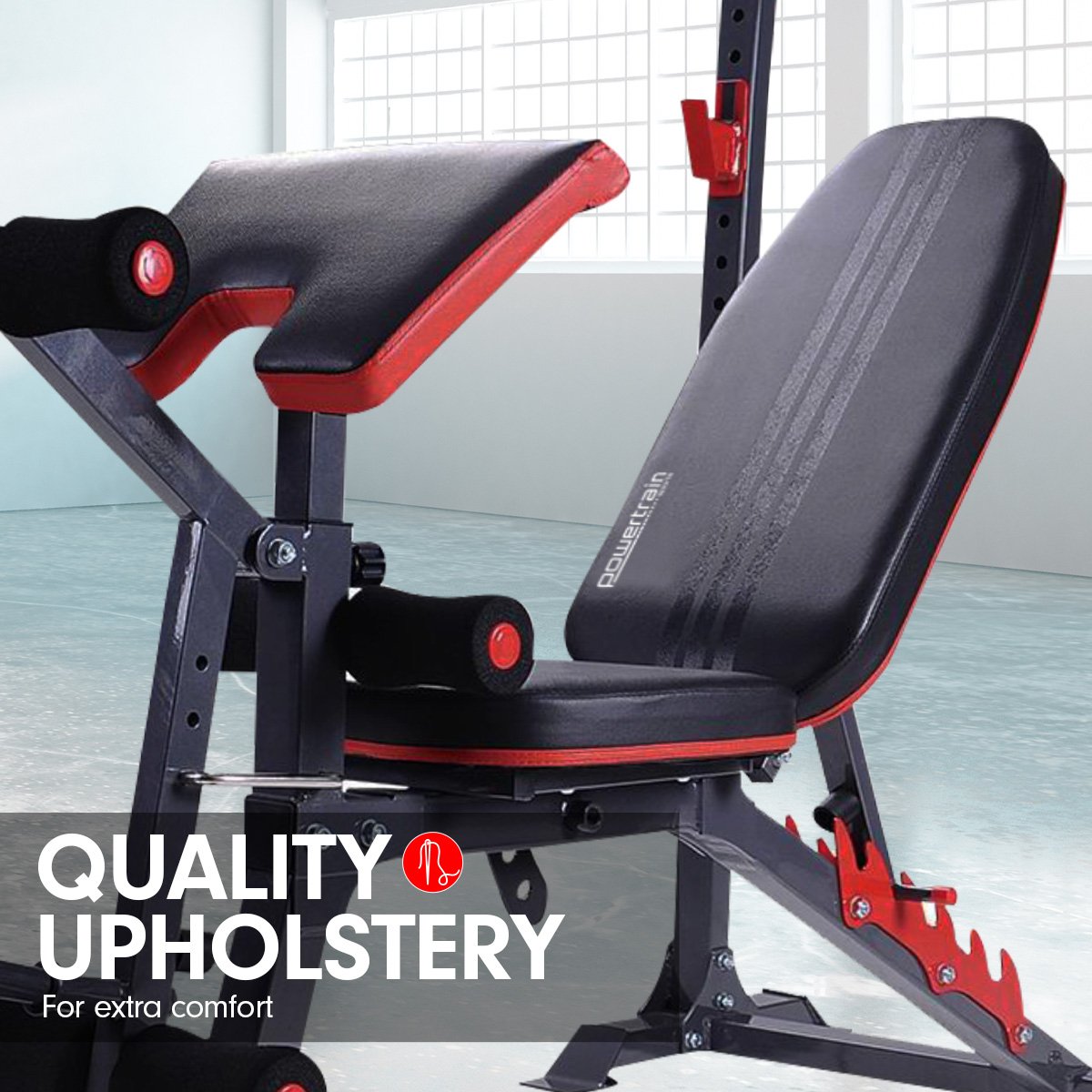 Powertrain Adjustable Weight Bench Press Home Gym -150kg