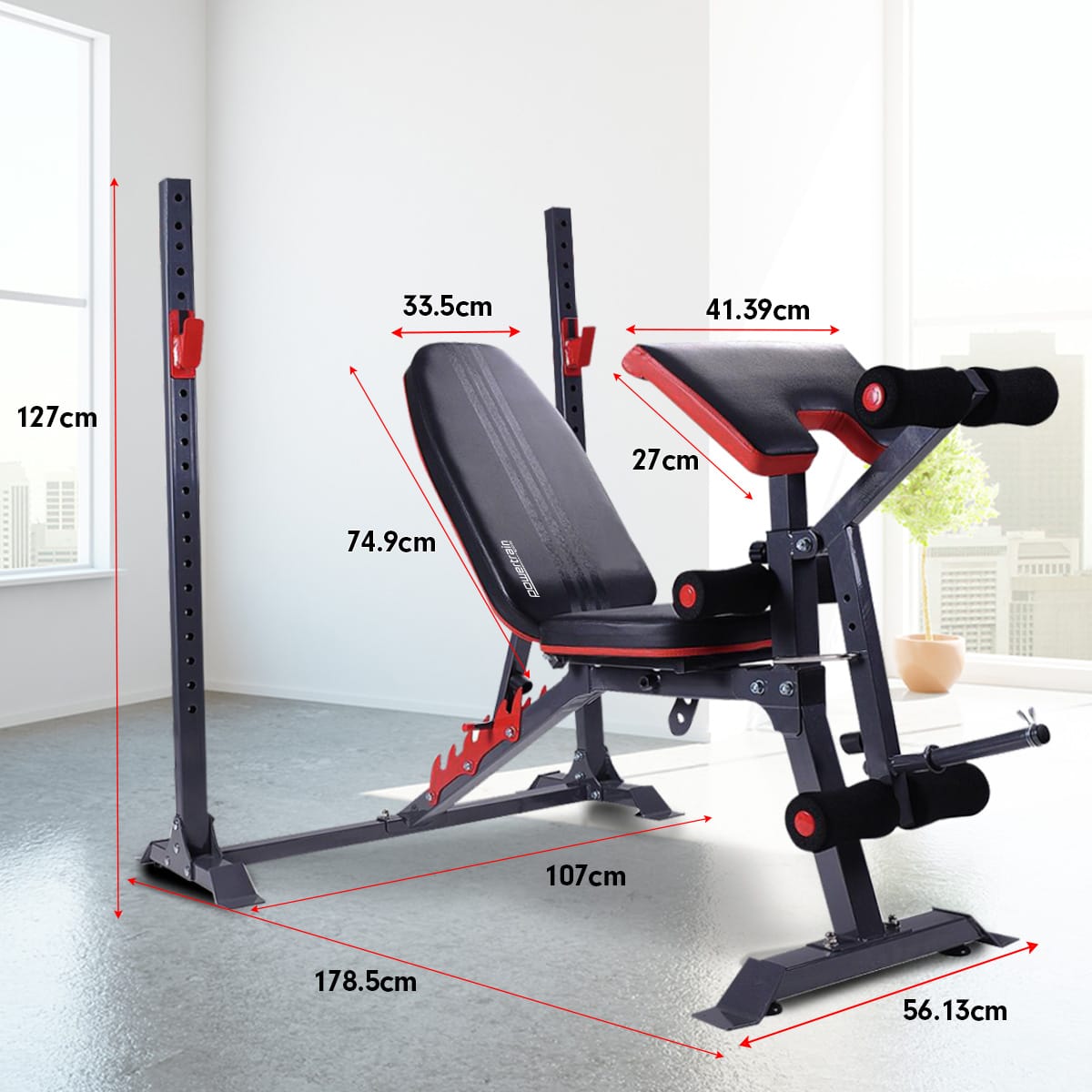 Powertrain Adjustable Weight Bench Press Home Gym -150kg