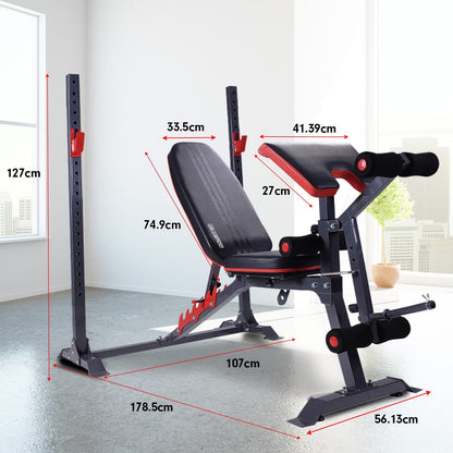 Powertrain Adjustable Weight Bench Press Home Gym -150kg