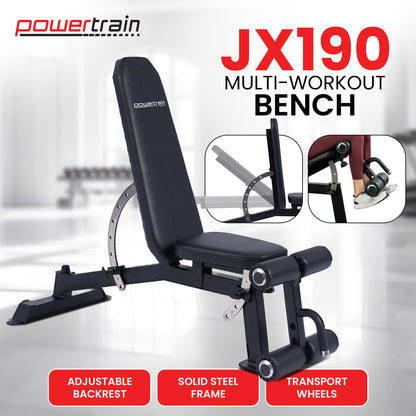 Powertrain Weight Bench with Transport Wheels-267kg