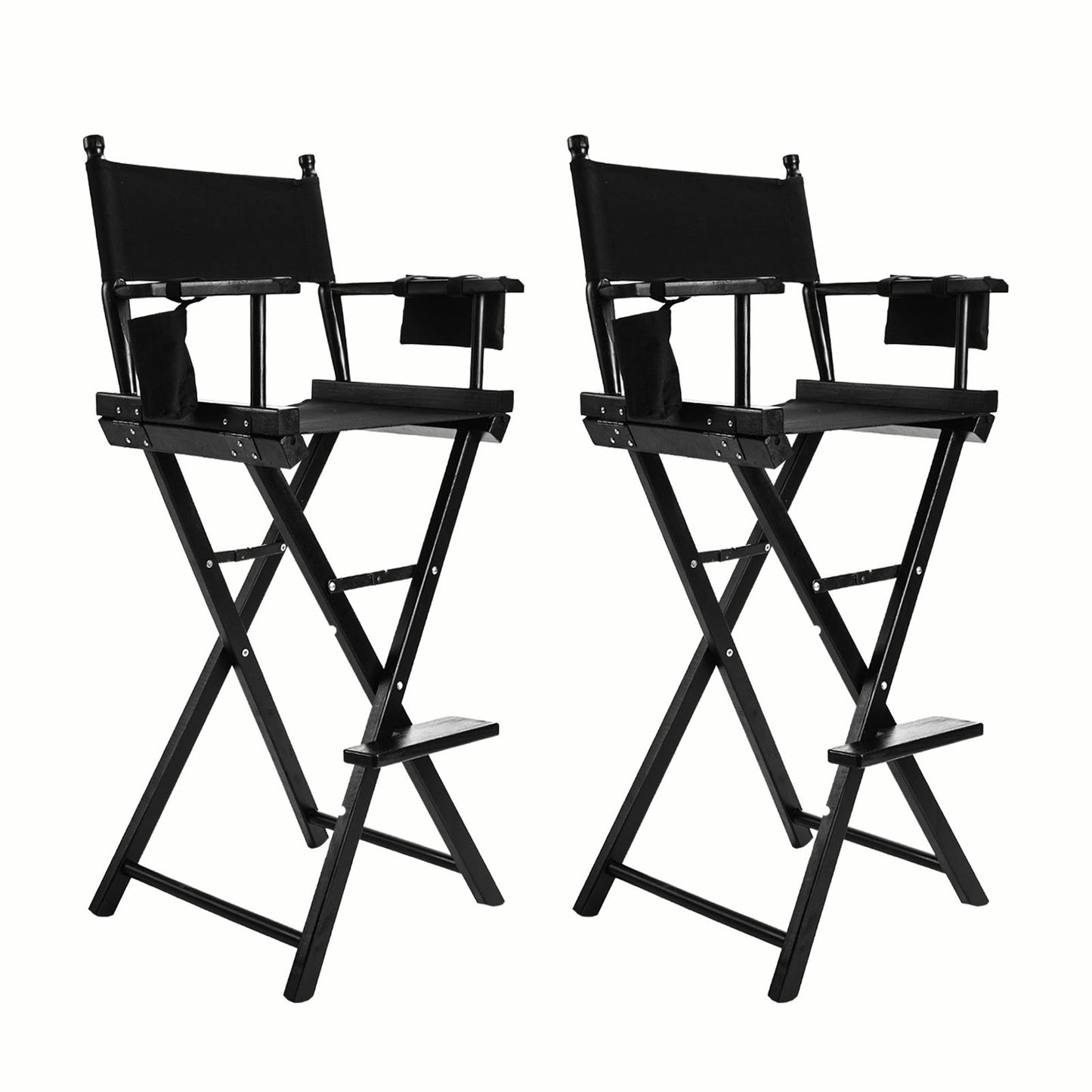 2X Director Movie Folding Tall Chair 76cm DARK HUMOR