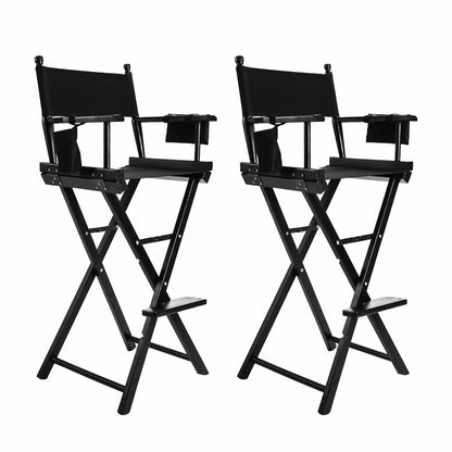 2X Director Movie Folding Tall Chair 76cm DARK HUMOR