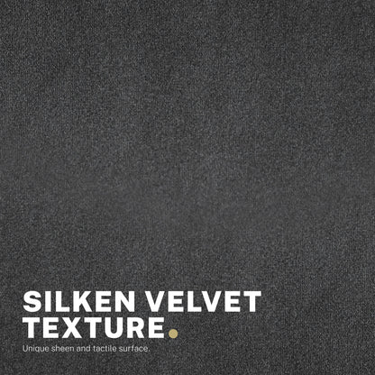 Desk Armchair - Home Office Swivel Chair Adjustable Height Seat PLUME BLACK